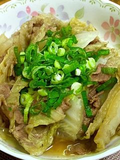 白菜と牛肉のミルフィーユ・すき焼き風-レシピのメイン写真