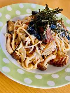 さば味噌のクリームパスタ-レシピのメイン写真