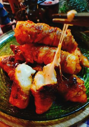 ヤンニョムチーズきりたんぽ-レシピのメイン写真