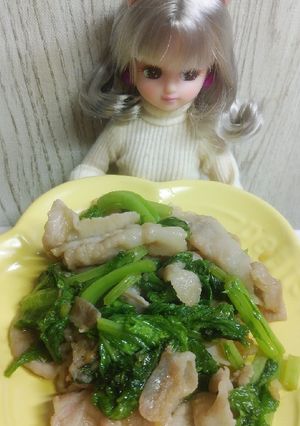 リカちゃん♡グリーンマスタード豚生姜焼き-レシピのメイン写真