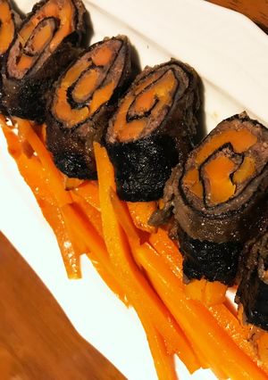 ヘルシー牛肉磯部巻き-レシピのメイン写真