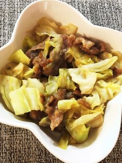 豚コマキャベツの麺つゆしょうが炒め-レシピのメイン写真