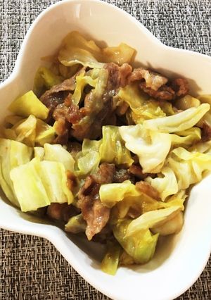 豚コマキャベツの麺つゆしょうが炒め-レシピのメイン写真