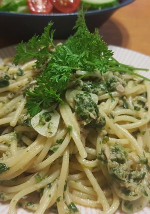 ツナとほうれん草のパスタ-レシピのメイン写真