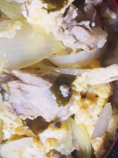 #お味噌汁アレンジ 余った味噌汁で親子丼-レシピのメイン写真