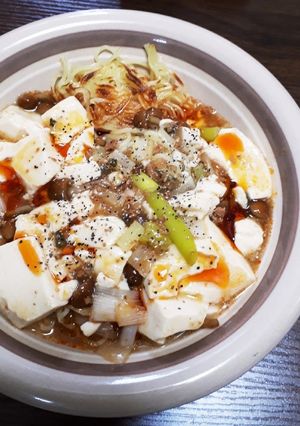 なめこ麻婆豆腐あんかけ焼そば-レシピのメイン写真