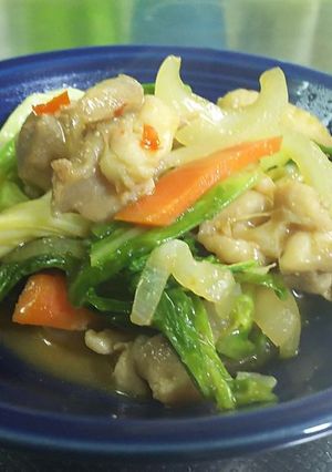 鶏肉とキャベツのピリ辛味噌炒め-レシピのメイン写真