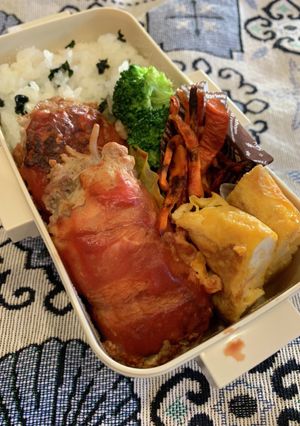 もやしバーグ　ベーコン　チーズ焼き-レシピのメイン写真