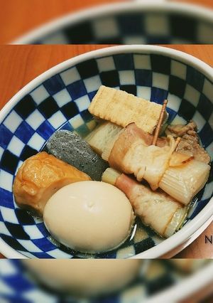 おでんの具に白ネギのベーコン巻き-レシピのメイン写真