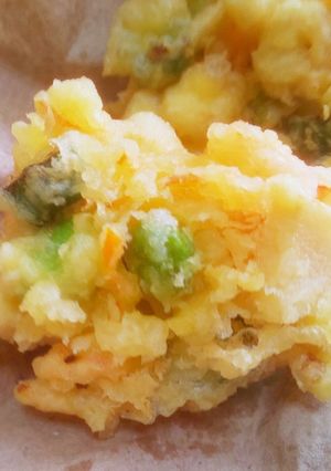 サクサク食感エビとタケノコ枝豆のかき揚げ-レシピのメイン写真