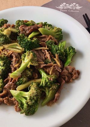 牛肉とブロッコリー、生姜のオイスター炒め-レシピのメイン写真