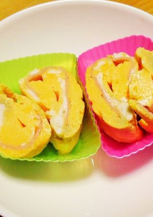 お弁当に、レンチンハム玉子-レシピのメイン写真