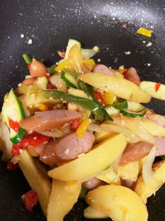 シュレッドポテトでカラフル炒め-レシピのメイン写真