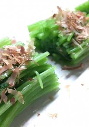 削り節と食べる三つ葉のおひたし-レシピのメイン写真