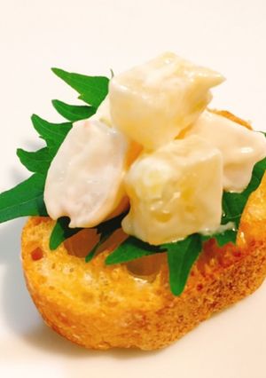 ピンチョス:えびたくあんのマヨソース和え-レシピのメイン写真