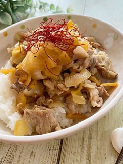 福神漬け豚丼-レシピのメイン写真