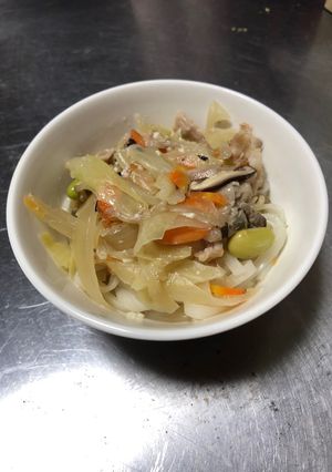 ちゃんぽん　豆乳、野菜のおかげ　重ね煮-レシピのメイン写真