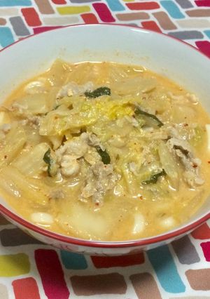 超簡単☆濃厚クリーミー味噌キムチうどん♫-レシピのメイン写真