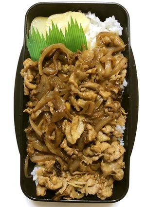 中学男子弁当　豚生姜焼き弁当-レシピのメイン写真