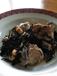 電気圧力鍋でサバ缶 ・大豆のひじき煮-レシピのメイン写真