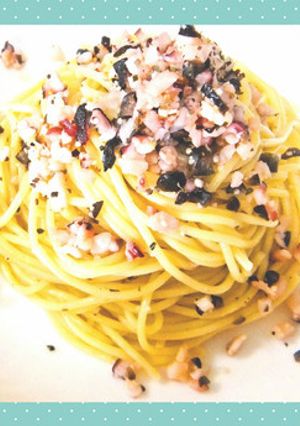 タコとブラックオリーブのペペロンチーノ-レシピのメイン写真