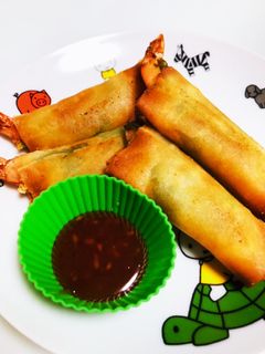 海老の丸ごと春巻き!大葉とチーズ入り!-レシピのメイン写真