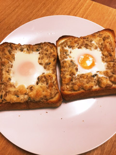 シャケマヨネーズの腸活エッグトースト-レシピのメイン写真