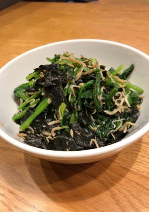 我が家の味！ほうれん草の海苔しらす和え-レシピのメイン写真