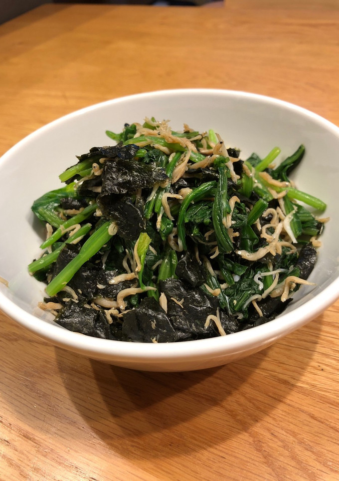 我が家の味！ほうれん草の海苔しらす和え-レシピのメイン写真