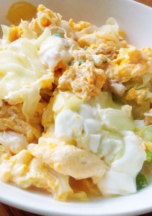 旨み染みる！ベビーホタテとえのきの卵とじ-レシピのメイン写真