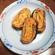すりおろし人参入り卵焼き