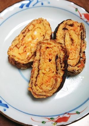 すりおろし人参入り卵焼き-レシピのメイン写真