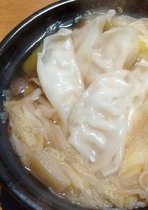 夜食にいかが？ひとり餃子なべ♡-レシピのメイン写真