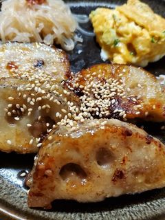 もっちり蓮根の挟み焼き~*-レシピのメイン写真