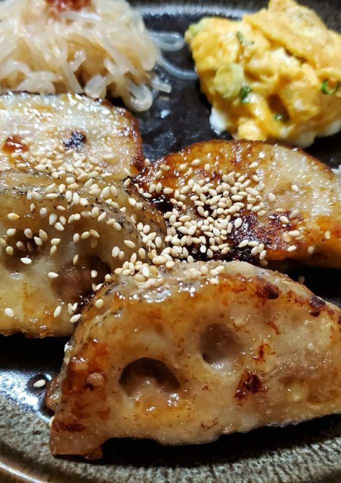 もっちり蓮根の挟み焼き～*-レシピのメイン写真