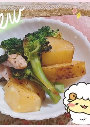 じゃがブロッコリーのソテー【出稼ぎメシ】-レシピのメイン写真