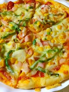 HBで美味しいピザ生地☆モチふわ~-レシピのメイン写真