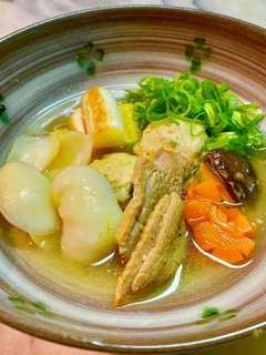 No2724鴨出汁ユリ根鶏団子三種のネギ-レシピのメイン写真