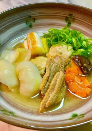 No2724鴨出汁ユリ根鶏団子三種のネギ-レシピのメイン写真