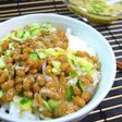 納豆としらすと胡瓜の和えもの生姜風味