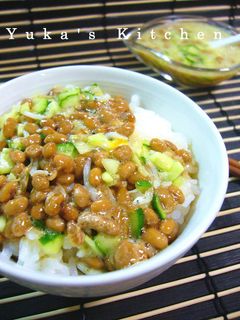 納豆としらすと胡瓜の和えもの生姜風味-レシピのメイン写真
