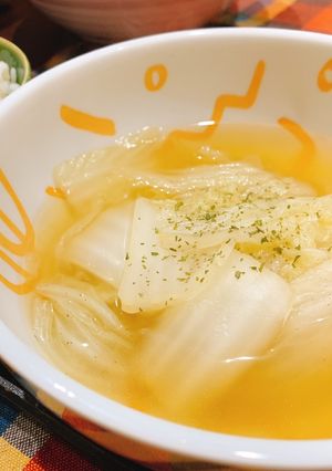 白菜大量消費！超簡単コンソメスープ-レシピのメイン写真