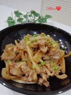 大根の皮と豚こま炒め-レシピのメイン写真