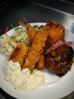 BIGな海老フライで洋食ワンプレート!-レシピのメイン写真