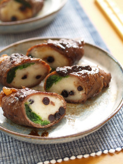 ブルーベリーマッシュポテトの牛肉巻き焼き-レシピのメイン写真