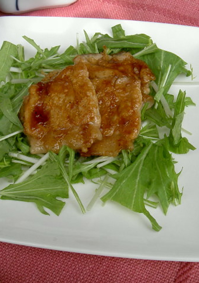 冬のしょうが焼き (透析食)-レシピのメイン写真