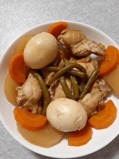 手羽元と卵の煮物 煮るだけ 簡単-レシピのメイン写真