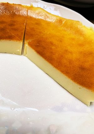 混ぜるだけ!濃厚ベイクドチーズケーキ-レシピのメイン写真