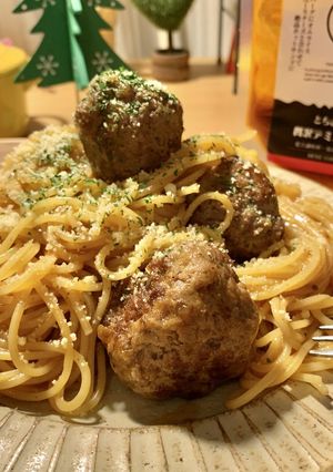 ミートボールごろごろの例のパスタ-レシピのメイン写真