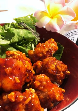 韓国人の妻のヤンニョムチキン丼(닭강정)-レシピのメイン写真
